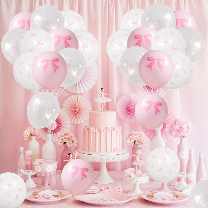 Pink Bow Balloons - Image 7