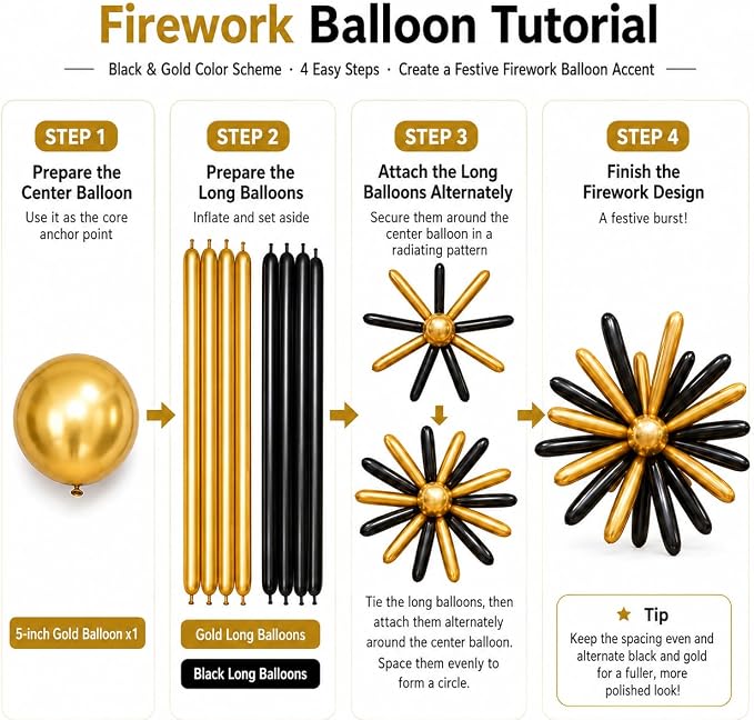 144PC Magic Balloons Arch Kit, Burgundy Black Gold Balloon Garland - Image 4
