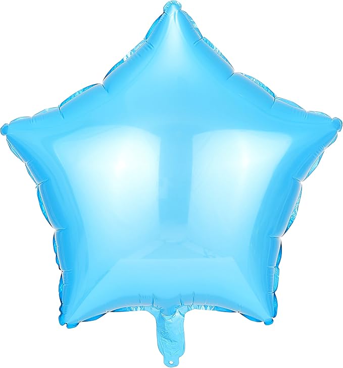 Light Blue Star Shape Foil Balloon by MEPDNGN