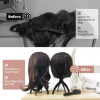 Dreamlover Wig Head Stand for Travel, 2 Packs