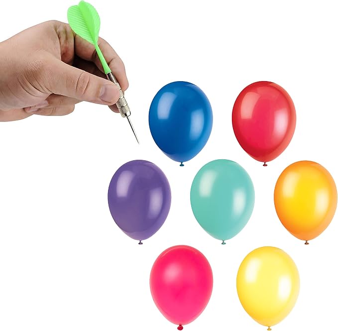 The Dreidel Company Balloon Dart Games, Plastic Flights, and Metal Copper Head - Image 5