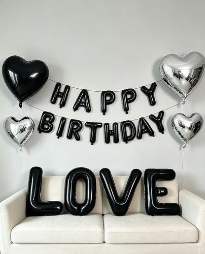 40 Inch Black Letter I Foil Balloon, Large Jumbo Mylar Helium Alphabet Balloon - Image 8