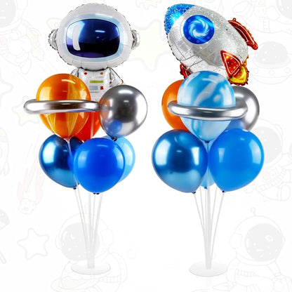 Astronaut Balloons Table Centerpiece 2 Sets Outer Space Balloon Stands | Party by Ufurty