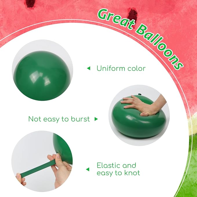 60pcs Watermelon Balloons 12inch - Image 3