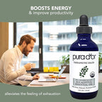 PURA D'OR Organic Eucalyptus Essential Oil (4oz with Glass Dropper) 100% Pure & Natural Therapeutic Grade for Hair, Body, Skin, Aromatherapy Diffuser, Relaxation, Massage, Home, DIY Soap