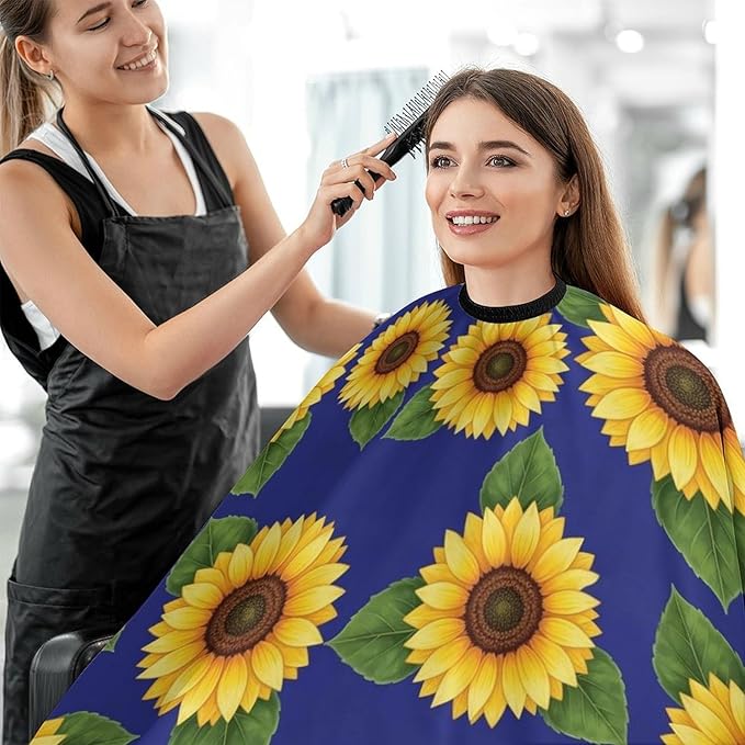 Professional Anti Static Hair Cutting Cape with Elastic Buckle, Waterproof Salon Cape for Coloring/Perming/Styling
