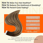 Full Shine Tape in Hair Extensions Human Hair 14Inch Double Sided Tape in Extensions Medium Brown to Light Blonde Balayage Tape ins Human Hair Extensions 20Pcs 50G Seamless Hair Extension for Wedding