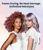 Hair Dryer: 150000 RPM Portable Professional High Speed Ionic Blow Dryer for Fast Drying, 500 Million Negative Ions Care & Heat Control & Low Noise with Magnetic Diffuser & Nozzle, 5 Temps & 3 Speeds