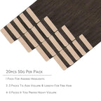 WENNALIFE Tape in Hair Extensions Human Hair, 20pcs 50g 20 inch Cool Dark Brown Remy Hair Extensions Straight Human Hair Tape in Extensions Skin Weft Tape Extensions