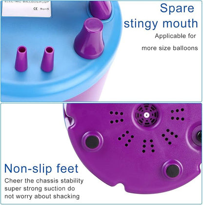 4 Nozzles Electric Balloon Pump, 900W Inflator - Image 4