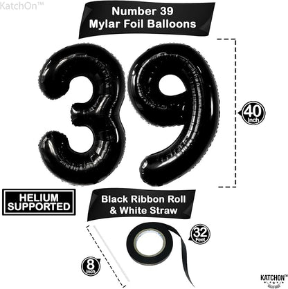 KatchOn Big 39 Balloons Numbers Black - Image 4