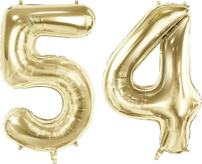 Number 54 Balloons for 54th Birthday Party Decorations, 40 Inch 0-100 by Joycard