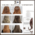 SOVONCARE Mocha Hair Color Depositing Conditioner Mask 5.28 OZ, Cruelty-Free