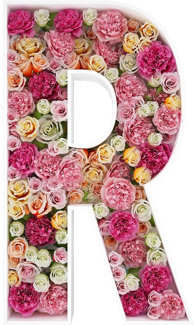 2FT Letter R Mosaic Balloon Frame Letter DIY Fillable Letters Kit by JW+Passion+-+Premium+Quality%2C+Made+With+Passion