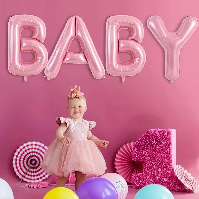 TONIFUL 40 Inch Large Pink Letter B Balloons Giant Foil Mylar Alphabet Balloon - Image 4