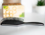FRAMAR Black Paddle Hair Brush For Women – Wet Paddle Brush Detangler For Thick Hair Brushes For Women, Hairbrush – Reduces Breakage