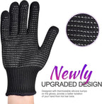 Heat‑Resistant Gloves–Silicone‑Grip Protection for Hair Styling, Curling & Flat Iron, Heat Press, Sublimation–Universal Fit