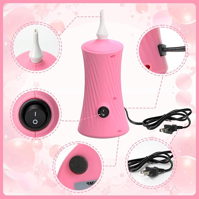 Balloon Pump Electric Air Pump for Long Balloon Inflator Blower Machine for - Image 3