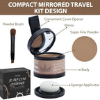 2 Pack Hairline Powder for Women and Men, Used to Root Touch Up Hair Color, Thinning and Gray Hair Coverage and Bald Spots Coverage, Brown
