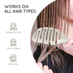 Detangler Hairbrush, Soft Bristle Detangling Brush for Straight, Wavy,Curly and Fine Hair, Dry and Wet, Quick Smoothing for Women and Men, Eco-Friendly & Sustainable Material (Natural)