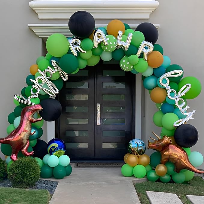 Voircoloria 110pcs Green Latex Party Balloons, 12inch | - Image 8
