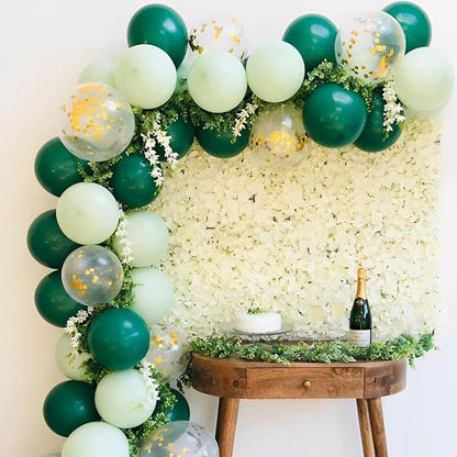 Voircoloria 66pcs Dark Green Latex Party Balloons, 12inch | - Image 6