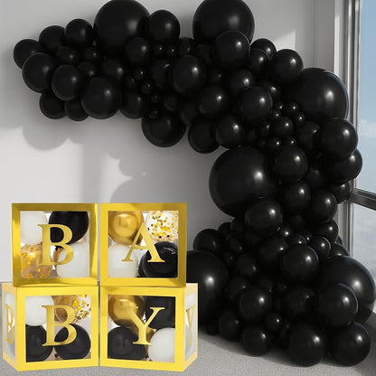 Vellax 146-Pc Black Balloon Garland Arch Kit, Baby Shower, DIY | 146-pc black - Image 9