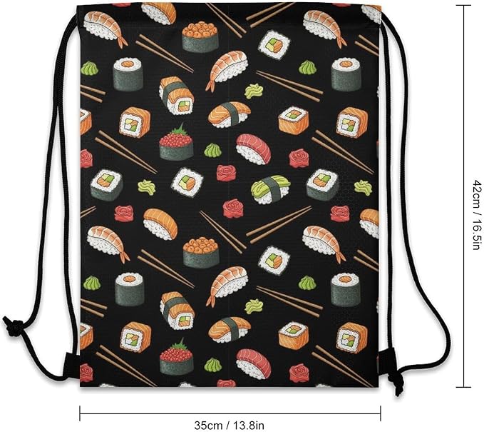 Travel Drawstring Backpack Theft Proof Cinch Sack Water Resistant Sackpack - Image 3