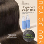 DOORES Hair Extensions Real Human Hair, Light Dark Brown 18 Inch 135g 7pcs, Thick Clip in Extensions Remy Weft Natural for Birthday Gift