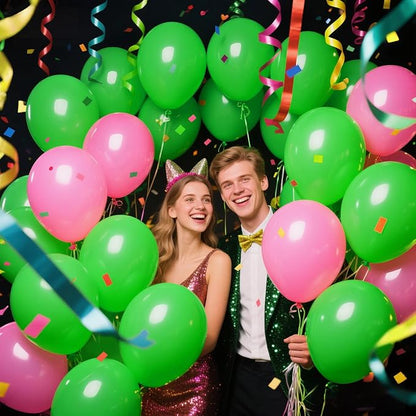32 Pack 18 Inch Light Green Latex Balloons - Image 6