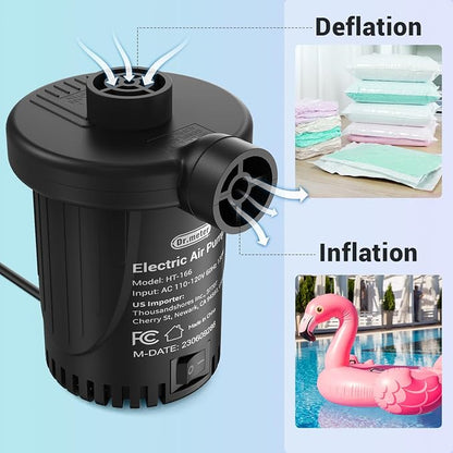 Dr.Meter Air Pump for Inflatables: AC 110V Air Mattress Pump - Image 3