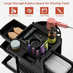 7-Layer Salon Trolley Cart with 6 Drawers, Professional Salon Rolling Cart with Wheels for Hair Stylist, Portable Barber Station with Extra Storage Space for Tattoo, Barber