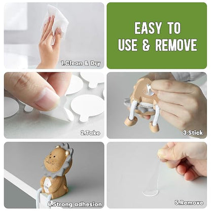 280 Pcs Double Sided Adhesive Dots, 0.79" Clear Removable Sticky Adhesive - Image 4