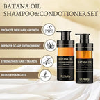Batana Oil Shampoo and Conditioner Set - for Hair Growth,Thickening & Hydration,Sulfate Free - Fights Hair Loss & Clarifies Scalp -Root Activator Shampoo for Men (6.8 Fl Oz×2)