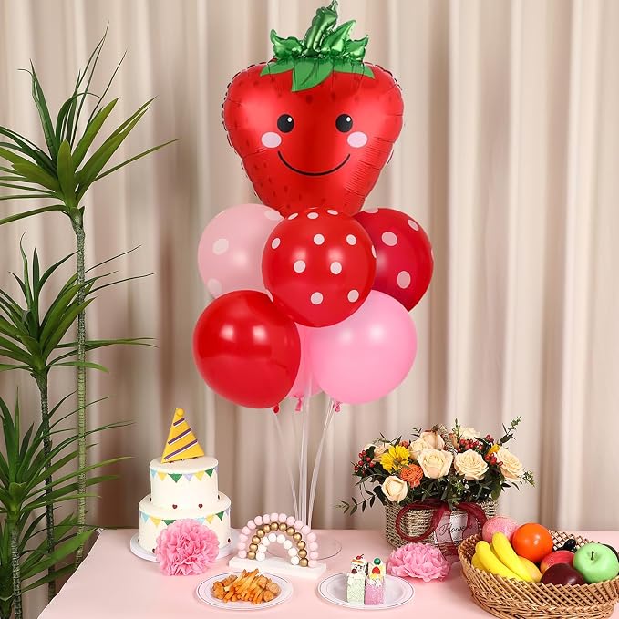 4 Sets Strawberry Party Balloon Stand Kits - Image 4