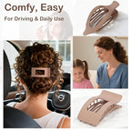 6 Pack Flat Hair Clips for Women Girls, French Flat Claw Clips for Think Hair Thin Hair with Strong Hold, Non-Slip, Matte Classic Barrettes for All Hair Styling