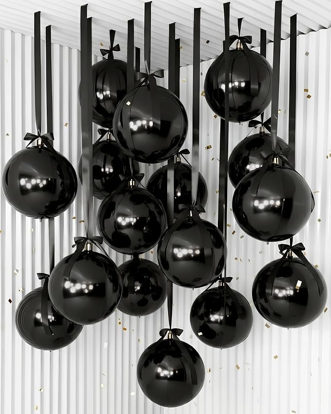 Jenaai 30 Set Round Foil Balloons Bulk 22 Inch 4d Metallic Giant Balloons Set by Jenaai