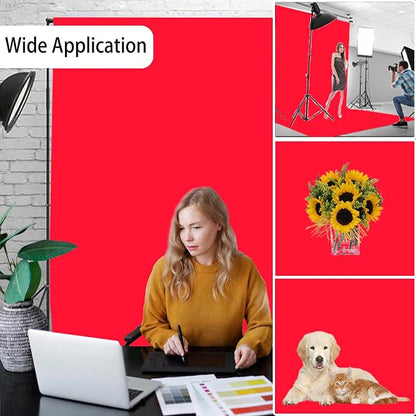 Red Photography Backdrop for Photoshoot, Fabric 10x10ft | Versatile Studio - Image 2