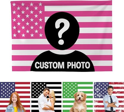 Custom Flag with Face on It by BCB Print; Custom Flag with Picture; by BCB