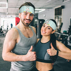 Easter Bunny & Eggs Style Sports Headband for Men Women Moisture Wicking Sweatband for Basketball, Running, Gym