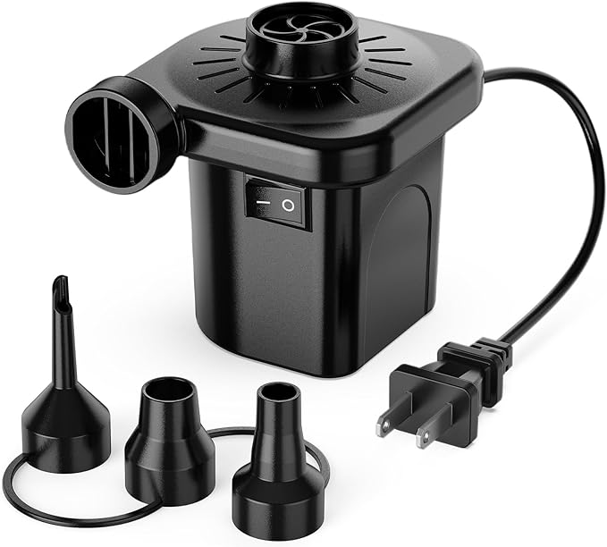 Electric Air Pump for Inflatables, Portable Quick-Fill Air Pump by Motorenbau