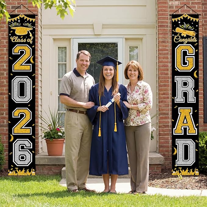 Graduation Banner 2026, Class of 2026 Banner, Indoor Outdoor Graduation Party - Image 3