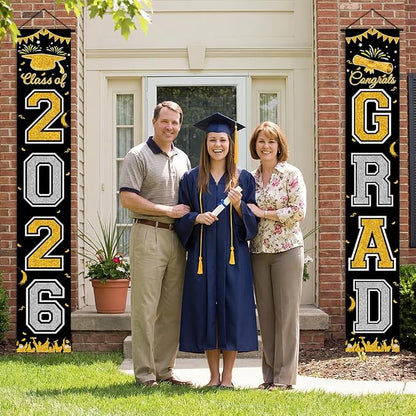Graduation Banner 2026, Class of 2026 Banner, Indoor Outdoor Graduation Party - Image 3