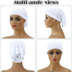SATINIOR 6 Pcs Spandex Dreadlock Cap Dreadlock Tube Bands Unisex Men Women Elastic Hair Dreads Head Wraps Headbands for Dreads Accessories, 6 Colors