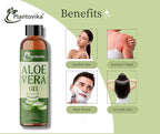 Aloe Vera Gel - Natural, Hydrating, Soothing for Face, Skin, Hair, Sunburn - 8 Fl Oz