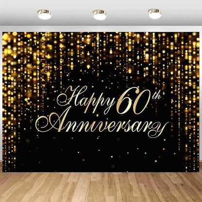 Happy 60th Anniversary Backdrop - Image 5