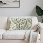 Leaves Herbs and Wildflowers Eucalyptus Satin Pillow Case Queen Size,Soft Pillowcases for Hair and Skin Similar to Silk,Pillowcases with Hidden Zipper Bedding Accessories,20X30 Inches,1 Pack