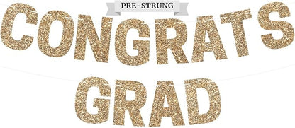 Pre-Strung Congrats Grad Banner by PerfectOccasion