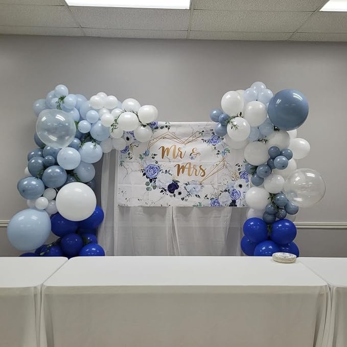 Dusty Blue Balloons for Baby Shower Gender Reveal Birthday Party Decoration | - Image 4