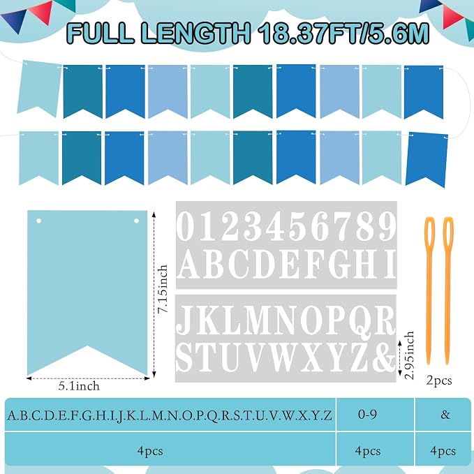 Mooliwe 171 Pcs DIY Custom Banner Kit Make Your Own Customizable Sign - Image 2